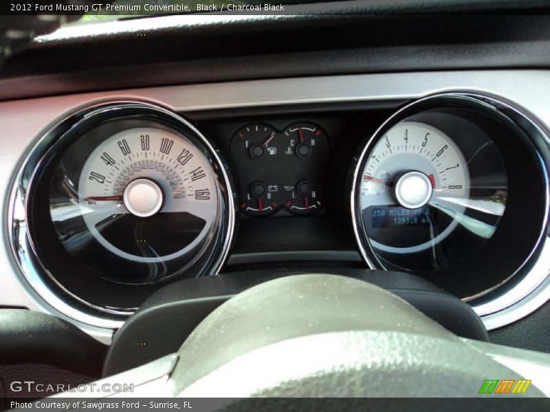 Black / Charcoal Black 2012 Ford Mustang GT Premium Convertible