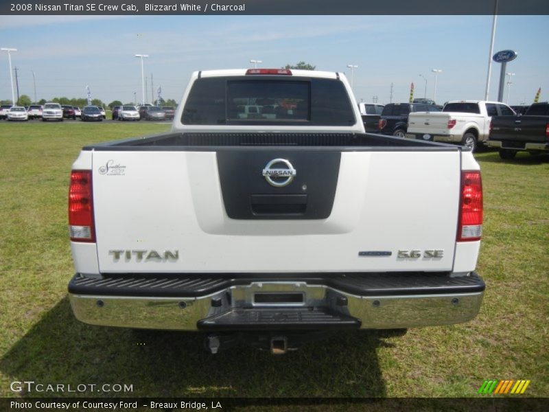 Blizzard White / Charcoal 2008 Nissan Titan SE Crew Cab