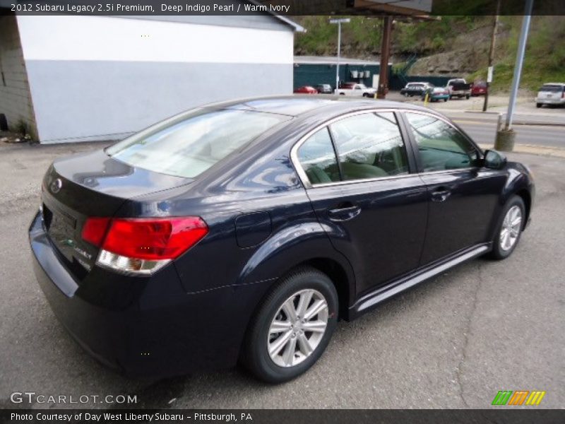 Deep Indigo Pearl / Warm Ivory 2012 Subaru Legacy 2.5i Premium
