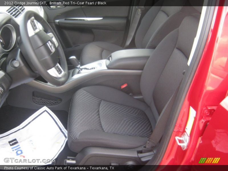 Brilliant Red Tri-Coat Pearl / Black 2012 Dodge Journey SXT