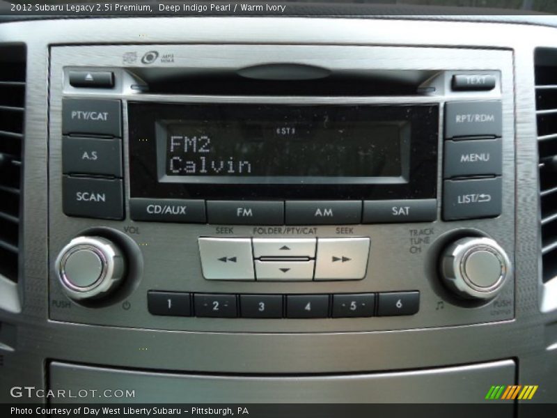 Deep Indigo Pearl / Warm Ivory 2012 Subaru Legacy 2.5i Premium