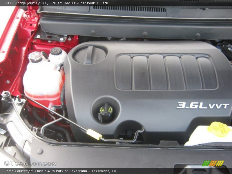 Brilliant Red Tri-Coat Pearl / Black 2012 Dodge Journey SXT
