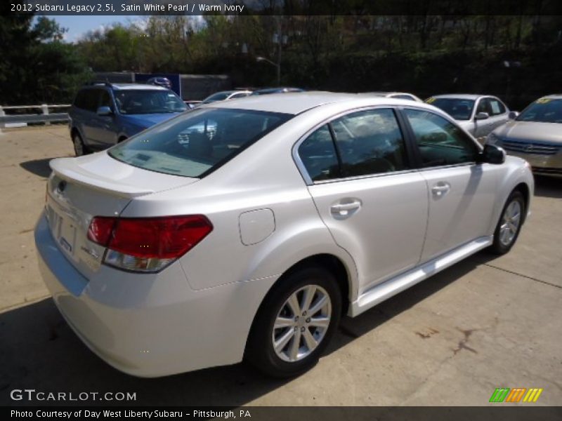Satin White Pearl / Warm Ivory 2012 Subaru Legacy 2.5i