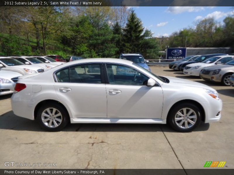 Satin White Pearl / Warm Ivory 2012 Subaru Legacy 2.5i