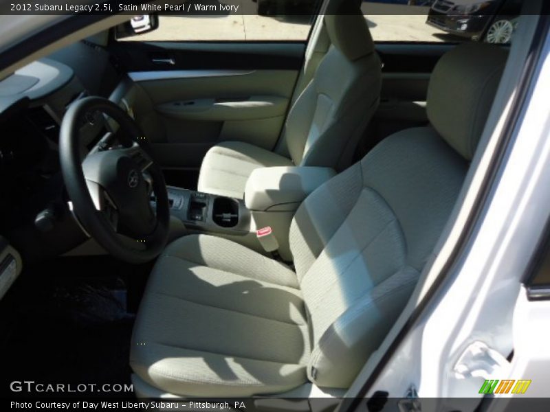 Satin White Pearl / Warm Ivory 2012 Subaru Legacy 2.5i