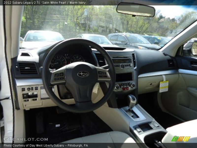 Satin White Pearl / Warm Ivory 2012 Subaru Legacy 2.5i