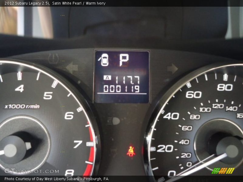 Satin White Pearl / Warm Ivory 2012 Subaru Legacy 2.5i
