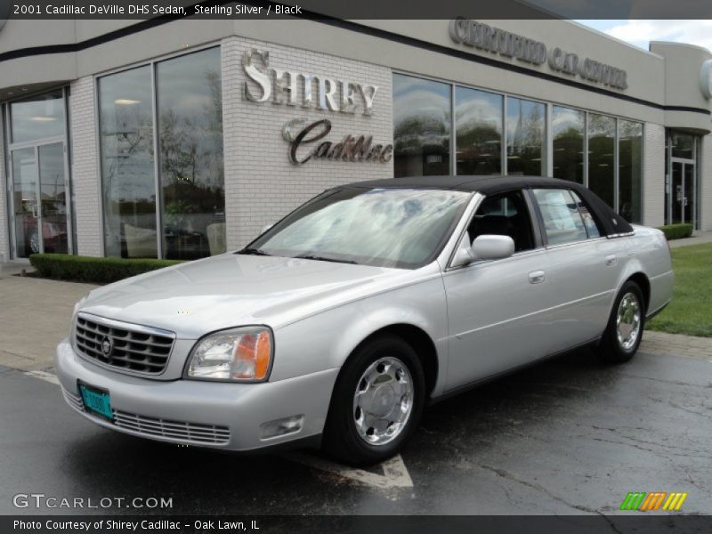 Sterling Silver / Black 2001 Cadillac DeVille DHS Sedan