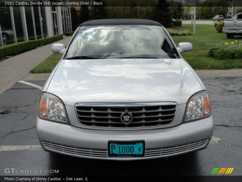 Sterling Silver / Black 2001 Cadillac DeVille DHS Sedan