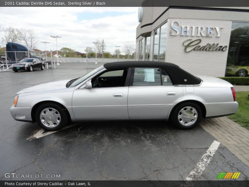 Sterling Silver / Black 2001 Cadillac DeVille DHS Sedan