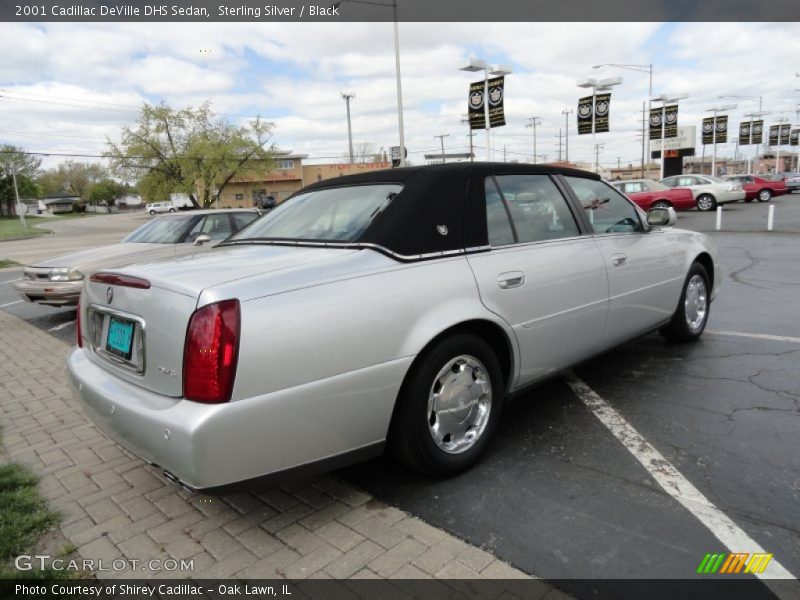 Sterling Silver / Black 2001 Cadillac DeVille DHS Sedan