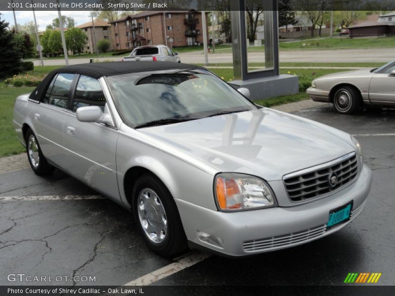 Sterling Silver / Black 2001 Cadillac DeVille DHS Sedan