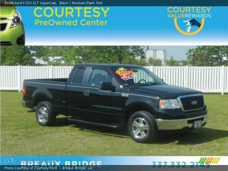 Black / Medium/Dark Flint 2008 Ford F150 XLT SuperCab