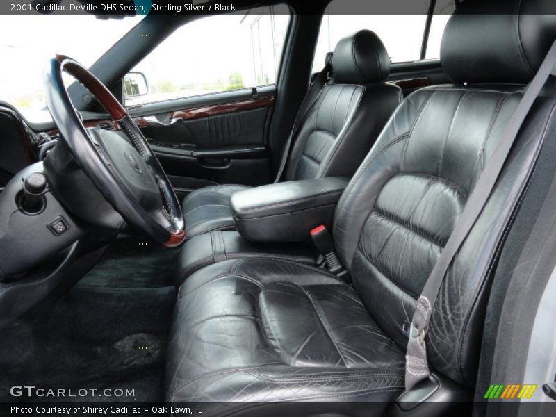 Sterling Silver / Black 2001 Cadillac DeVille DHS Sedan