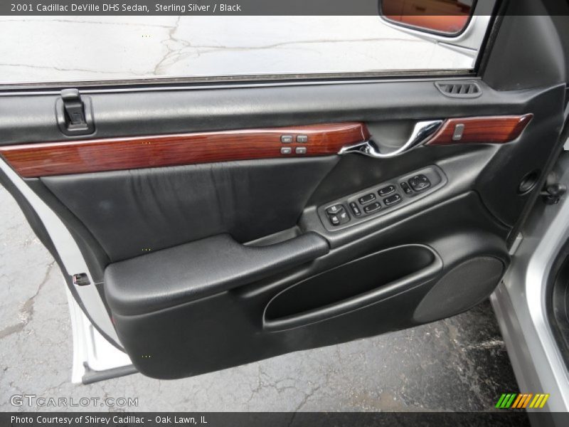 Sterling Silver / Black 2001 Cadillac DeVille DHS Sedan