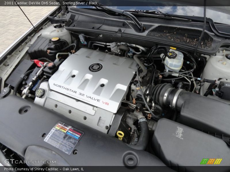 Sterling Silver / Black 2001 Cadillac DeVille DHS Sedan