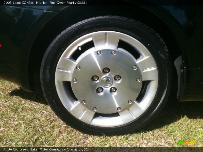 Midnight Pine Green Pearl / Saddle 2003 Lexus SC 430