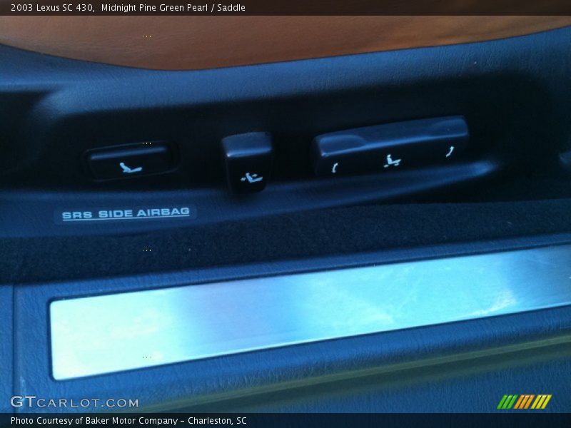 Midnight Pine Green Pearl / Saddle 2003 Lexus SC 430