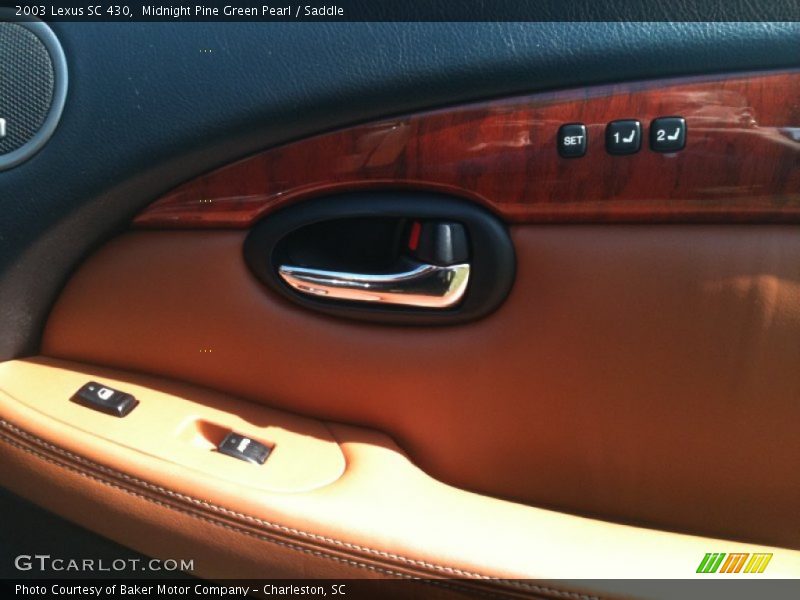 Midnight Pine Green Pearl / Saddle 2003 Lexus SC 430