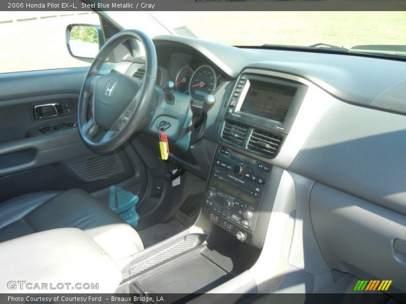 Steel Blue Metallic / Gray 2006 Honda Pilot EX-L