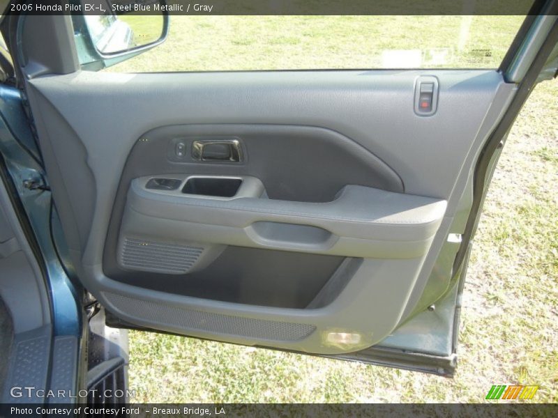 Steel Blue Metallic / Gray 2006 Honda Pilot EX-L