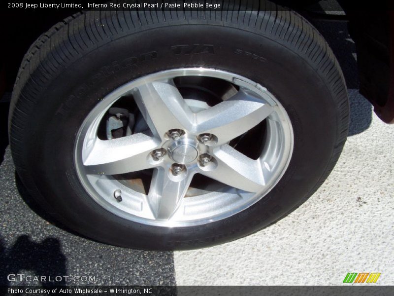 Inferno Red Crystal Pearl / Pastel Pebble Beige 2008 Jeep Liberty Limited