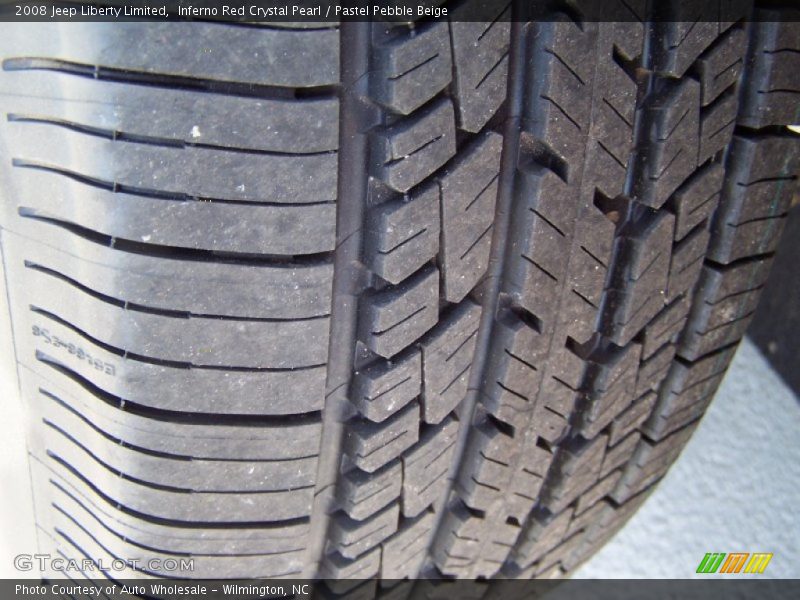 Inferno Red Crystal Pearl / Pastel Pebble Beige 2008 Jeep Liberty Limited