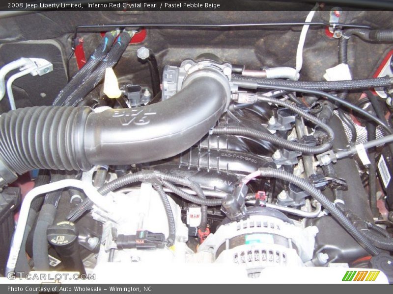 Inferno Red Crystal Pearl / Pastel Pebble Beige 2008 Jeep Liberty Limited