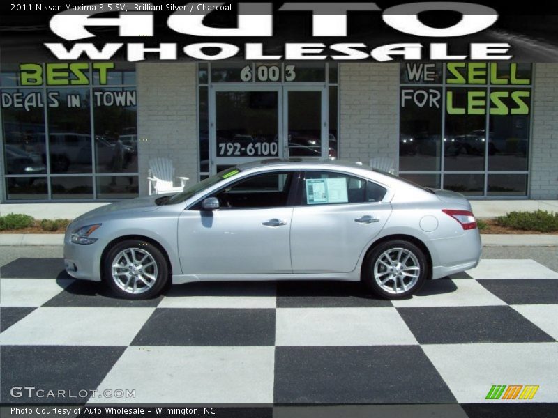 Brilliant Silver / Charcoal 2011 Nissan Maxima 3.5 SV