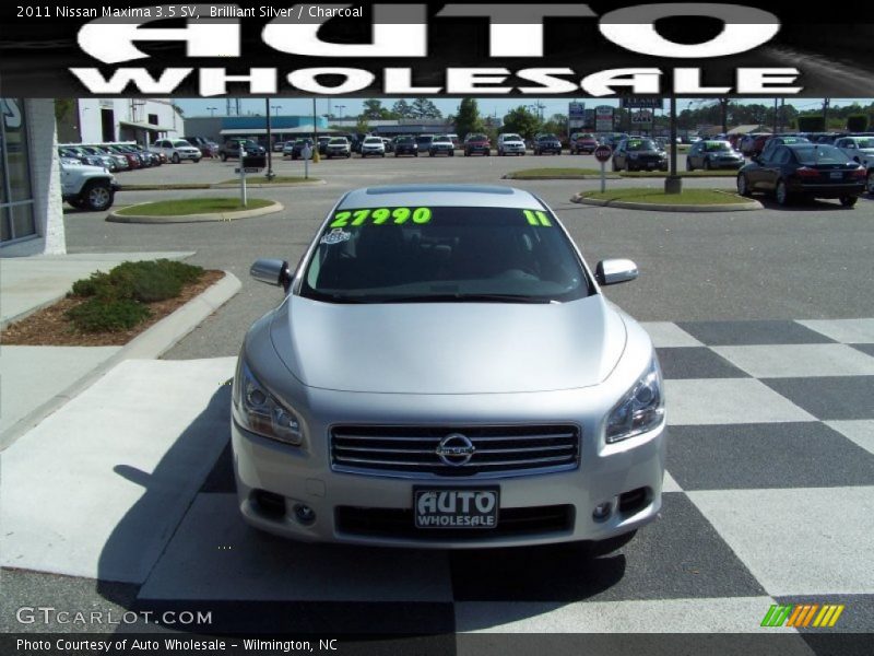 Brilliant Silver / Charcoal 2011 Nissan Maxima 3.5 SV