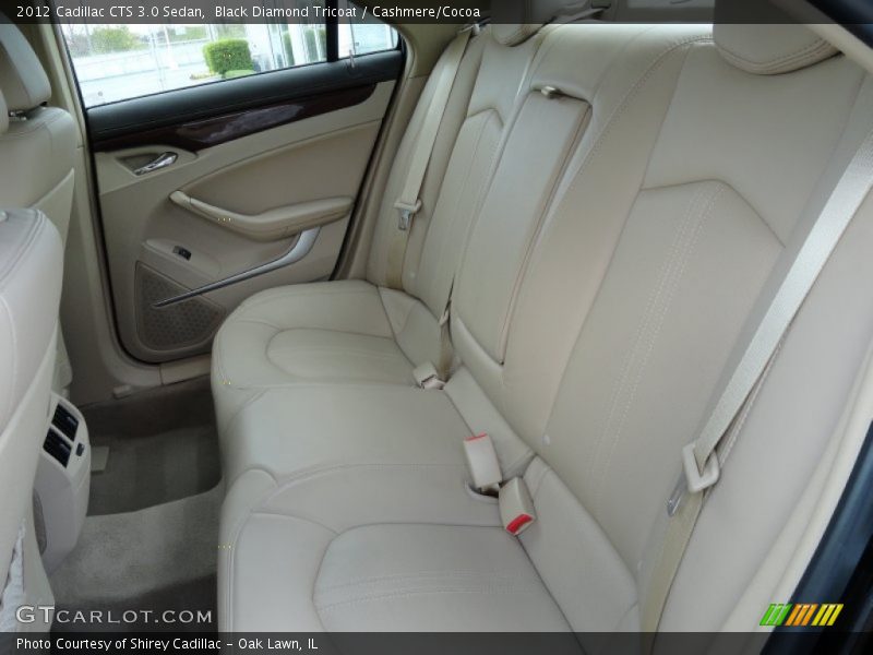 Black Diamond Tricoat / Cashmere/Cocoa 2012 Cadillac CTS 3.0 Sedan