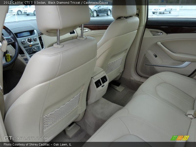 Black Diamond Tricoat / Cashmere/Cocoa 2012 Cadillac CTS 3.0 Sedan