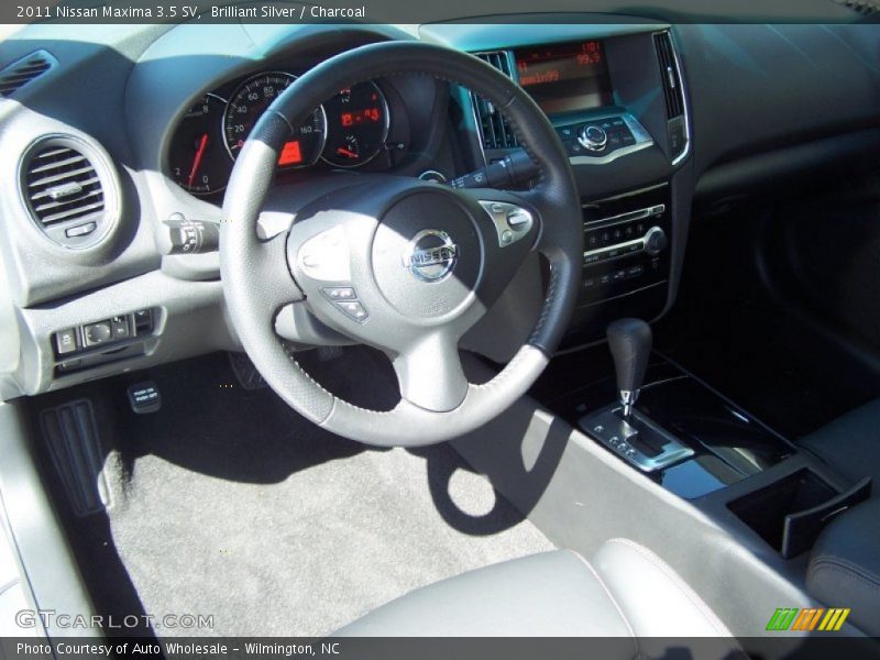 Brilliant Silver / Charcoal 2011 Nissan Maxima 3.5 SV