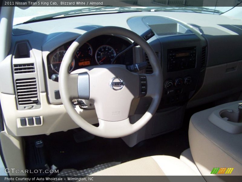 Blizzard White / Almond 2011 Nissan Titan S King Cab