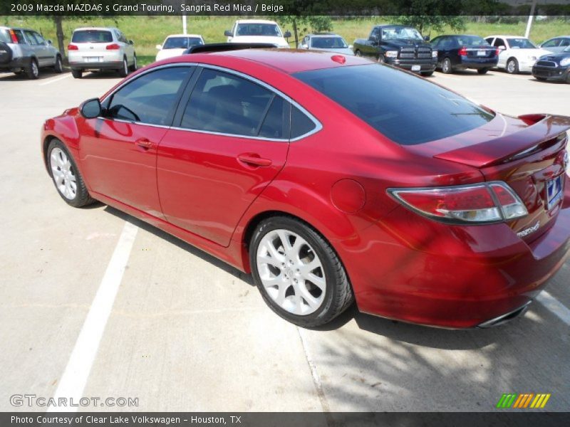Sangria Red Mica / Beige 2009 Mazda MAZDA6 s Grand Touring
