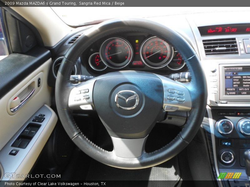 Sangria Red Mica / Beige 2009 Mazda MAZDA6 s Grand Touring