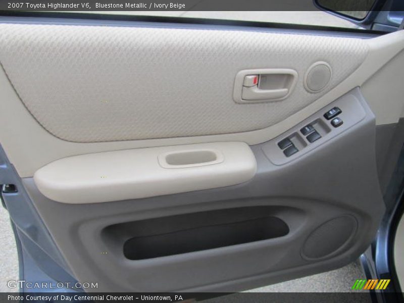 Bluestone Metallic / Ivory Beige 2007 Toyota Highlander V6