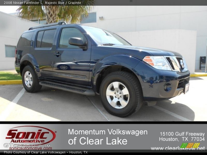 Majestic Blue / Graphite 2008 Nissan Pathfinder S