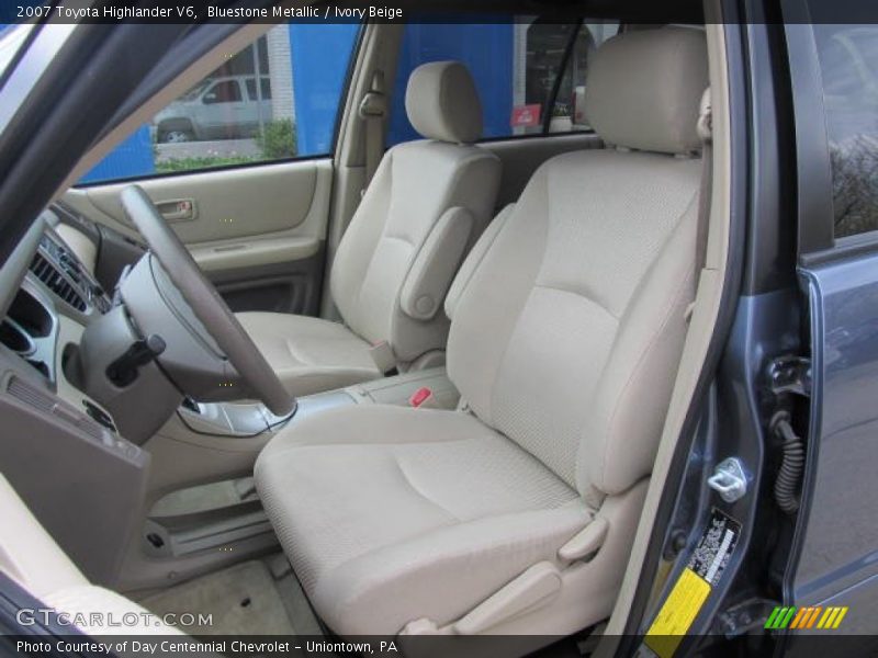 Bluestone Metallic / Ivory Beige 2007 Toyota Highlander V6