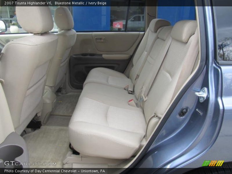 Bluestone Metallic / Ivory Beige 2007 Toyota Highlander V6