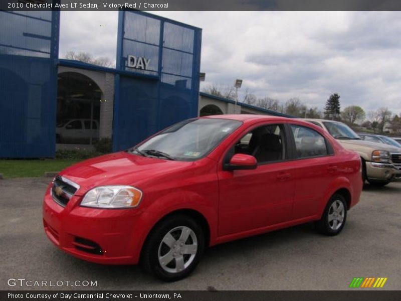Victory Red / Charcoal 2010 Chevrolet Aveo LT Sedan