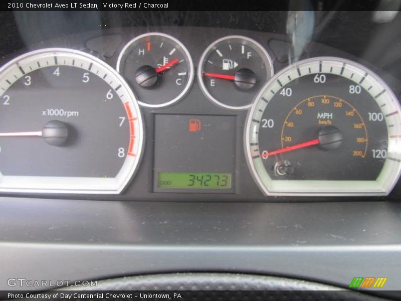 Victory Red / Charcoal 2010 Chevrolet Aveo LT Sedan