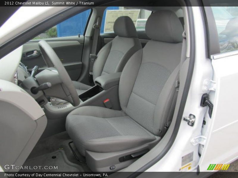 Summit White / Titanium 2012 Chevrolet Malibu LS
