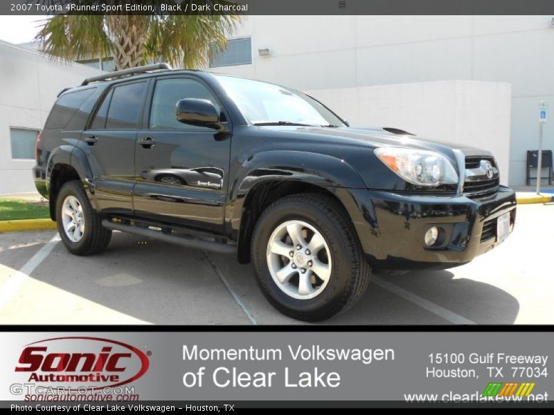 Black / Dark Charcoal 2007 Toyota 4Runner Sport Edition