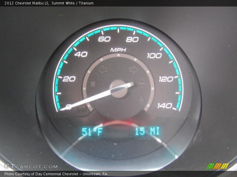Summit White / Titanium 2012 Chevrolet Malibu LS