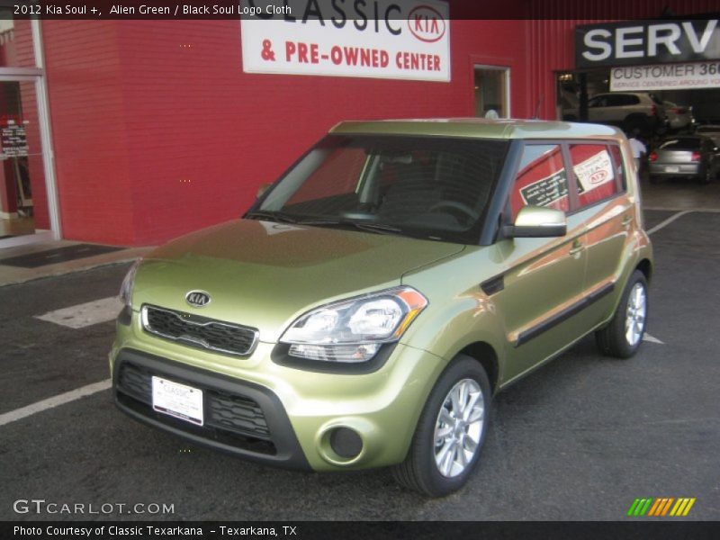 Alien Green / Black Soul Logo Cloth 2012 Kia Soul +