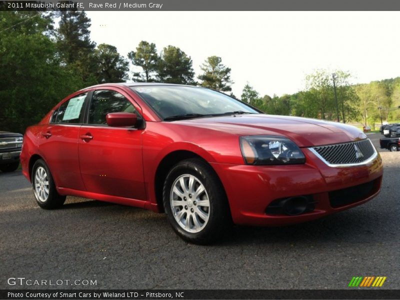 Rave Red / Medium Gray 2011 Mitsubishi Galant FE