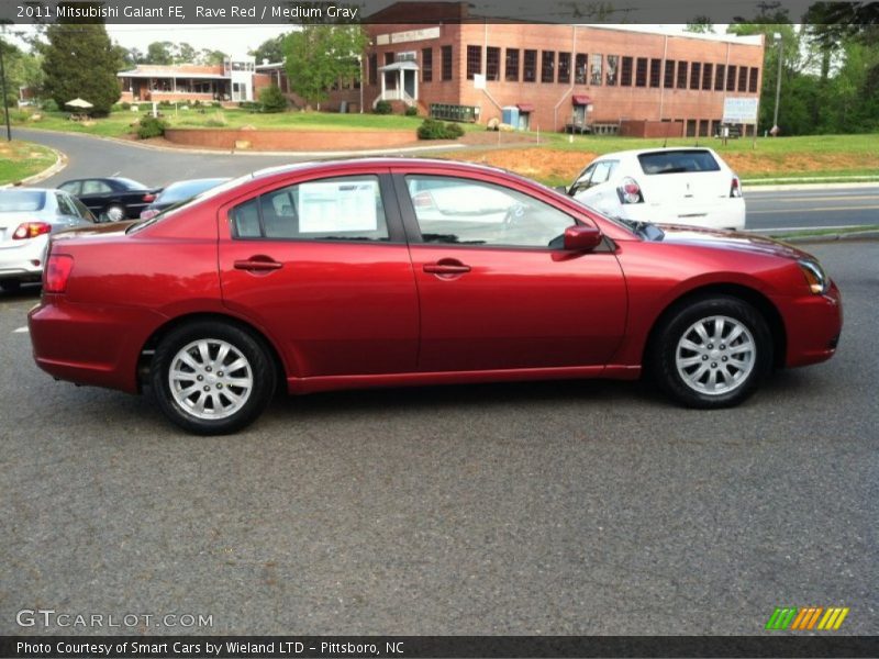 Rave Red / Medium Gray 2011 Mitsubishi Galant FE