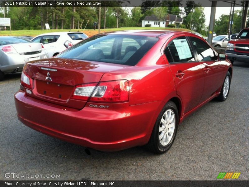 Rave Red / Medium Gray 2011 Mitsubishi Galant FE