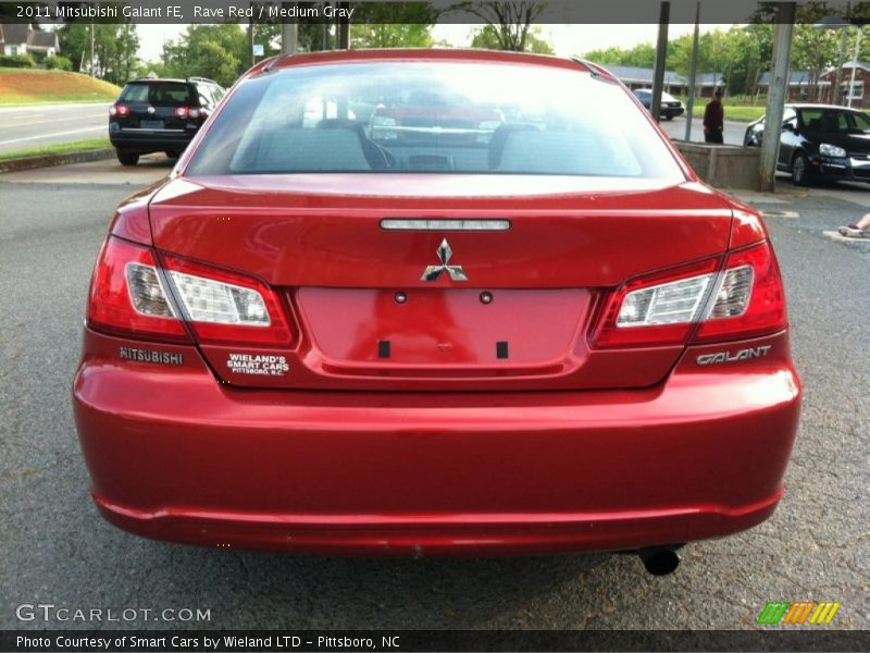 Rave Red / Medium Gray 2011 Mitsubishi Galant FE